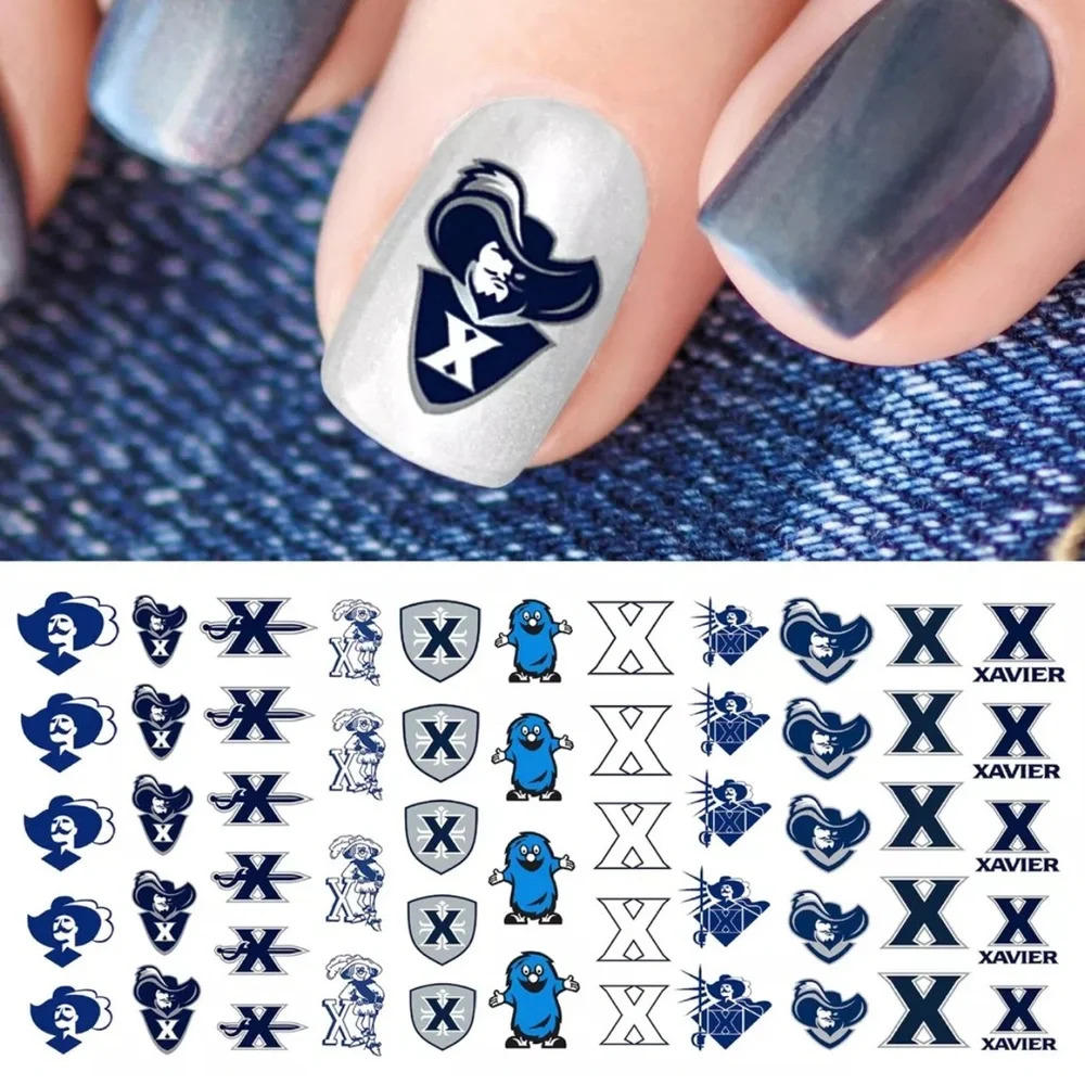 Xavier Musketeers College Sports Team Nail Art Decals